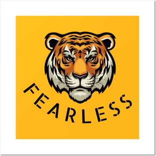 Fearless Tiger Design Posters and Art